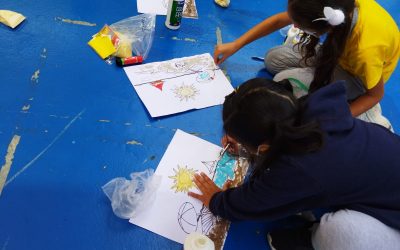 1º Básico: Creatividad playera en cancha Junior