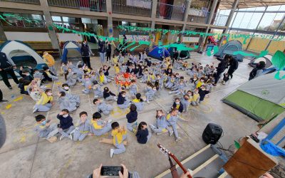 Camping Indoors Infant School!