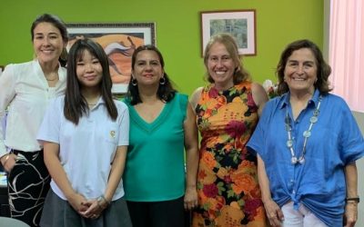 ¡VISITA DE LA SOSTENEDORA DEL COLEGIO Y REUNIÓN CON EMILY WANG!