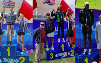 Competencia de Atletismo en Estadio Tierra de Campeones